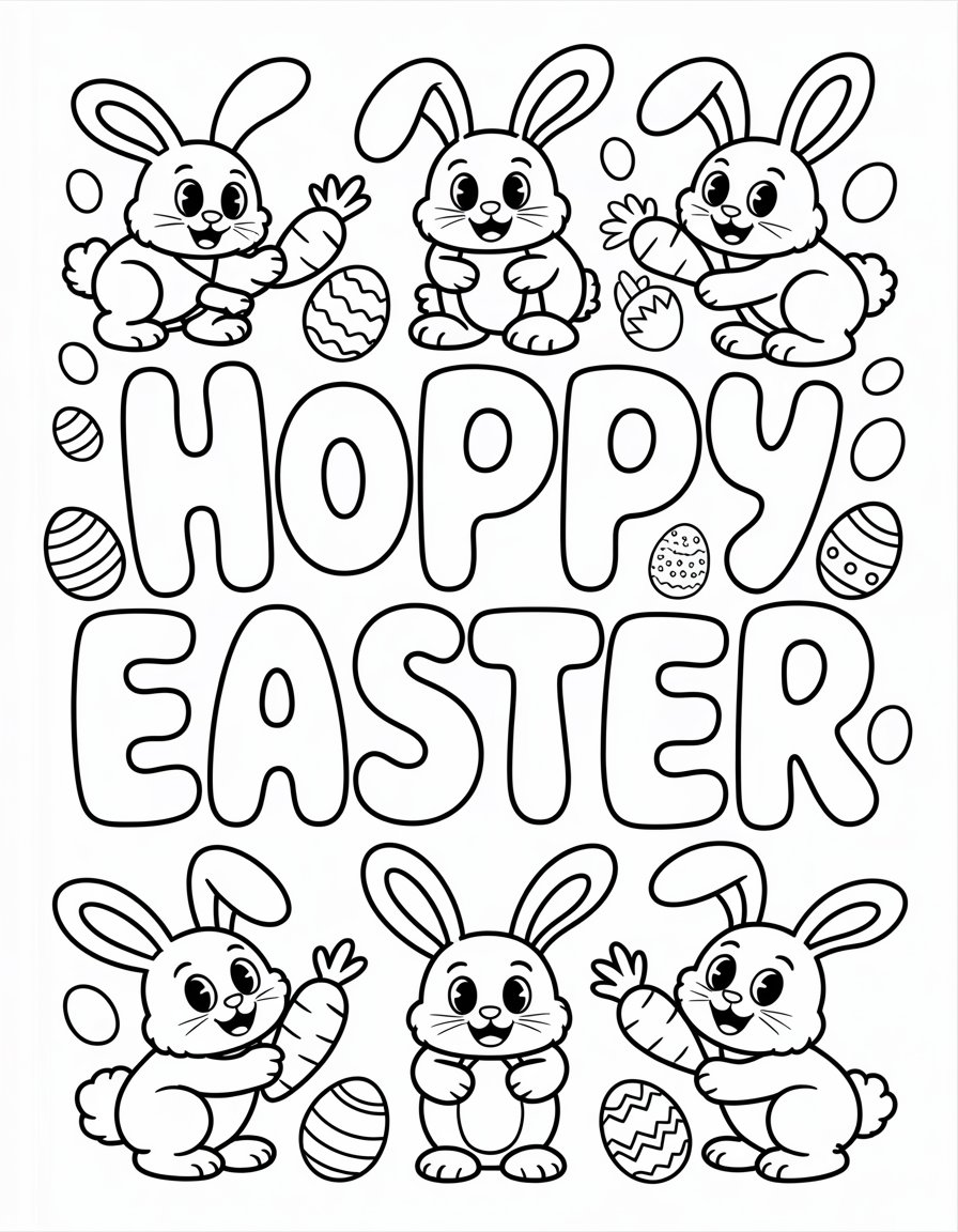 Hoppy Easter Text